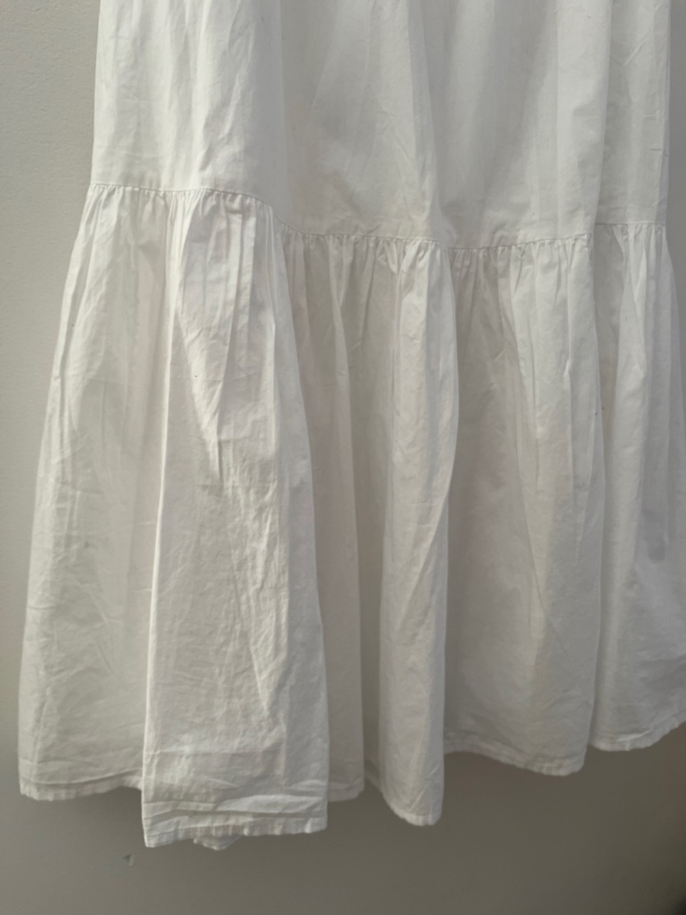 NWT Aerie White Tiered Maxi Skirt 100% cotton - Picture 2 of 5